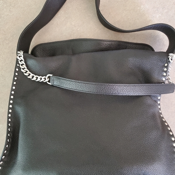 Michael Kors Handbags - Michael Kors Leather Handbag With Silver Hardware